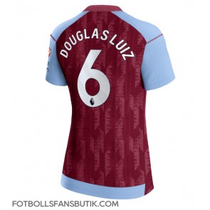 Aston Villa Douglas Luiz #6 Replika Hemmatröja Damer 2023-24 Kortärmad